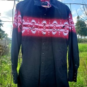 sold!! White Horse Western Snap Shirt